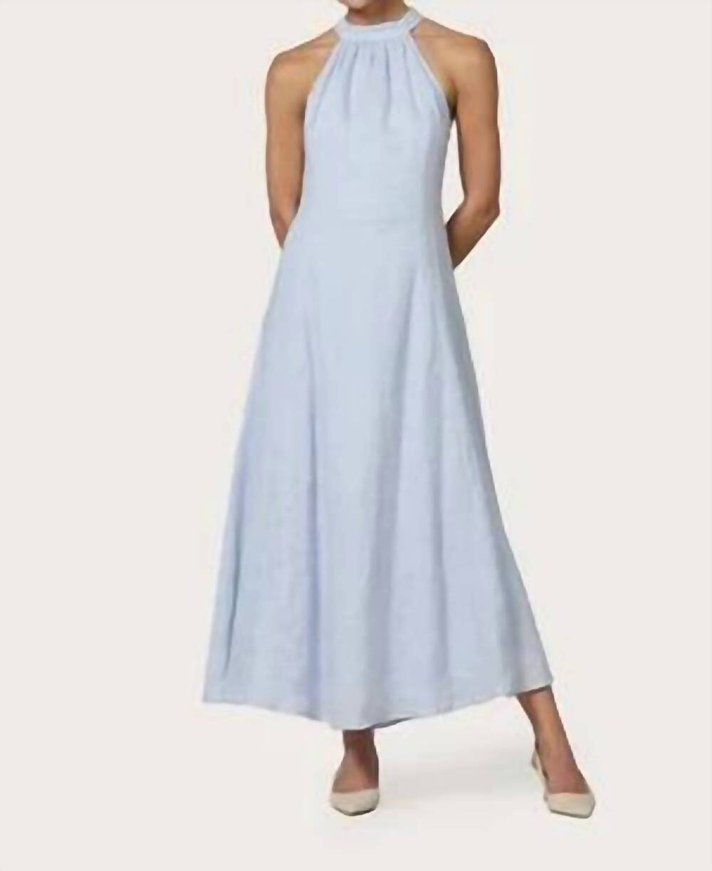 NEW LUSANA piper maxi dress in misty blue